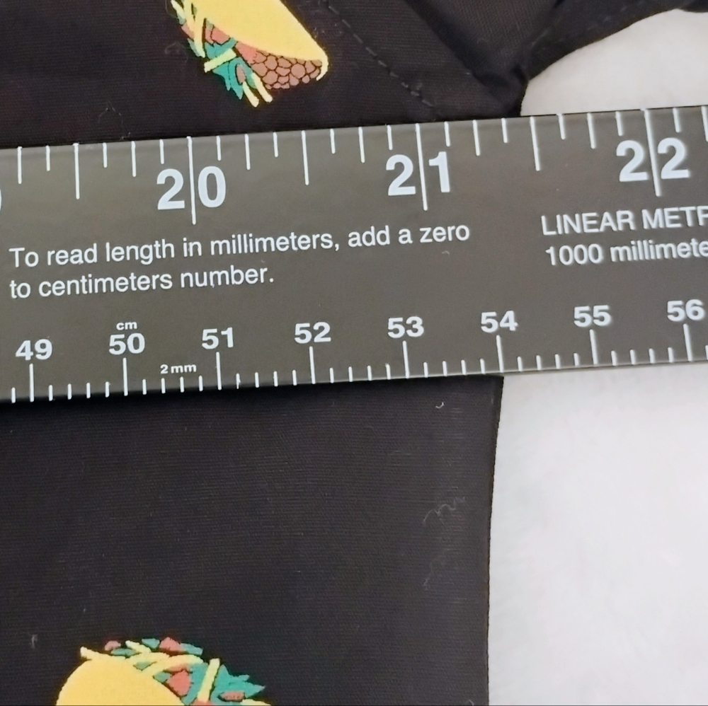 Visive Taco Print Short Sleeve Button Mens Medium AOP Novelty Unique Tacos NWT D - Picture 3 of 6